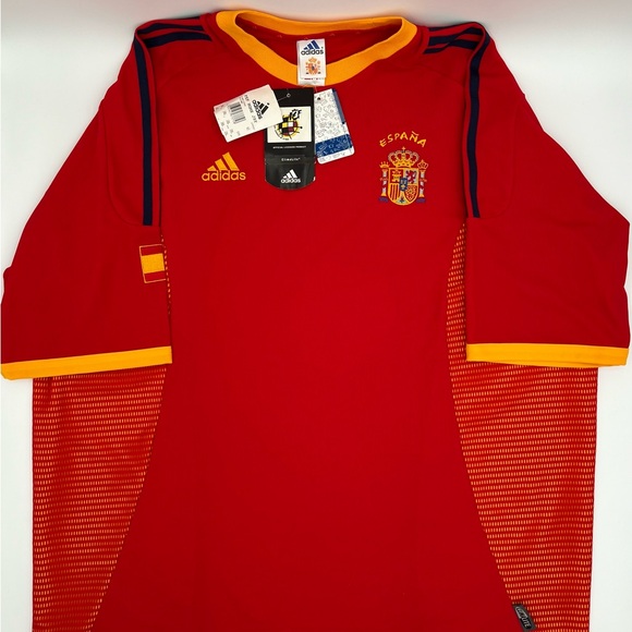 NWT Spain 2002/2003/2004 ORIGINAL Adidas Vintage Rare Soccer Jersey XXL